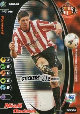 Sticker Niall Quinn - Football Champions England 2001-2002 n. 226 - Wizards of The Coast