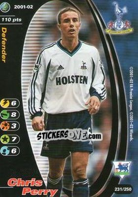 Sticker Chris Perry - Football Champions England 2001-2002 n. 231 - Wizards of The Coast