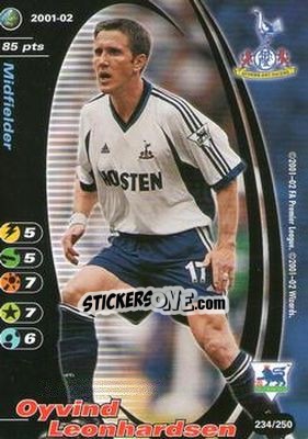 Sticker Oyvind Leonhardsen - Football Champions England 2001-2002 - Wizards of The Coast