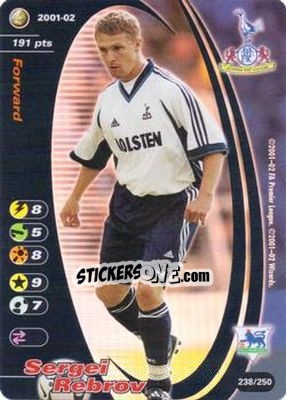 Figurina Sergei Rebrov - Football Champions England 2001-2002 n. 238 - Wizards of The Coast