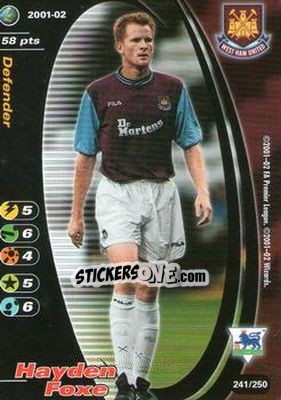 Sticker Hayden Foxe - Football Champions England 2001-2002 - Wizards of The Coast