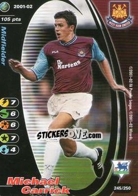 Sticker Michael Carrick - Football Champions England 2001-2002 n. 245 - Wizards of The Coast