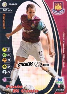 Sticker Paolo Di Canio - Football Champions England 2001-2002 n. 248 - Wizards of The Coast