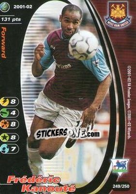Sticker Frédéric Kanouté - Football Champions England 2001-2002 n. 249 - Wizards of The Coast