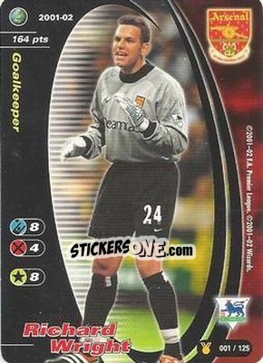 Sticker Richard Wright - Football Champions England 2001-2002 n. u1 - Wizards of The Coast
