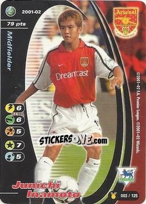 Sticker Junichi Inamoto - Football Champions England 2001-2002 n. u3 - Wizards of The Coast
