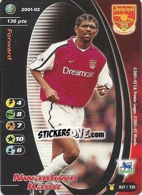 Sticker Nwankwo Kanu - Football Champions England 2001-2002 n. u7 - Wizards of The Coast
