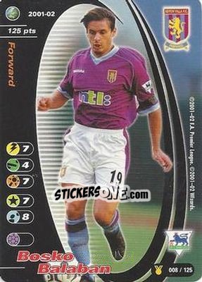 Sticker Bosko Balaban - Football Champions England 2001-2002 n. u8 - Wizards of The Coast