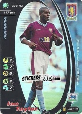 Sticker Ian Taylor - Football Champions England 2001-2002 n. u11 - Wizards of The Coast