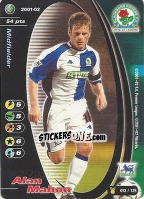 Cromo Alan Mahon - Football Champions England 2001-2002 n. u13 - Wizards of The Coast