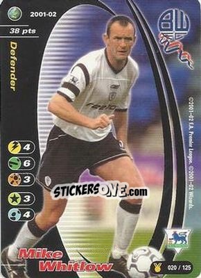 Sticker Mike Whitlow - Football Champions England 2001-2002 n. u20 - Wizards of The Coast