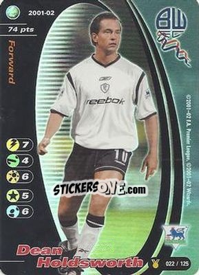 Sticker Dean Holdsworth - Football Champions England 2001-2002 n. u22 - Wizards of The Coast