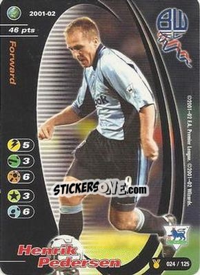 Sticker Henrik Pedersen - Football Champions England 2001-2002 - Wizards of The Coast