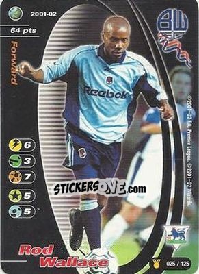 Cromo Rod Wallace - Football Champions England 2001-2002 - Wizards of The Coast