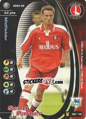 Sticker Scott Parker - Football Champions England 2001-2002 n. u28 - Wizards of The Coast