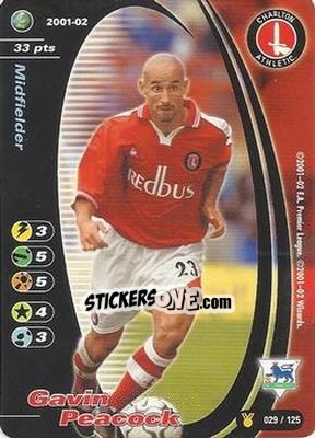 Sticker Gavin Peacock - Football Champions England 2001-2002 n. u29 - Wizards of The Coast