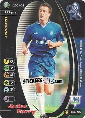 Cromo John Terry - Football Champions England 2001-2002 - Wizards of The Coast