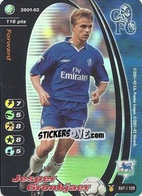 Sticker Jesper Gronkjaer - Football Champions England 2001-2002 - Wizards of The Coast