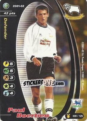 Sticker Paul Boertien - Football Champions England 2001-2002 - Wizards of The Coast