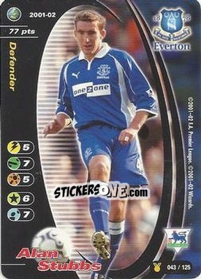 Cromo Alan Stubbs - Football Champions England 2001-2002 - Wizards of The Coast