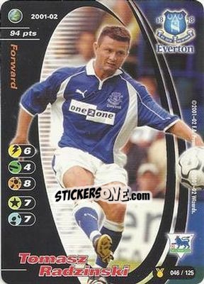 Cromo Tomasz Radzinski - Football Champions England 2001-2002 - Wizards of The Coast