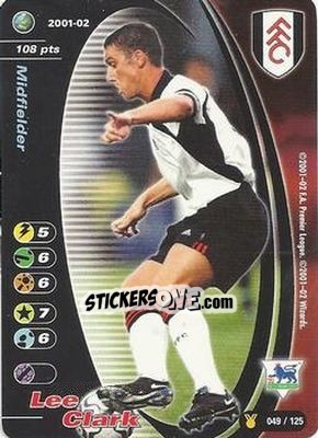 Sticker Lee Clark - Football Champions England 2001-2002 - Wizards of The Coast