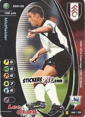 Sticker Lee Clark - Football Champions England 2001-2002 n. u49 - Wizards of The Coast
