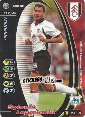 Sticker Sylvain Legwinski - Football Champions England 2001-2002 n. u50 - Wizards of The Coast