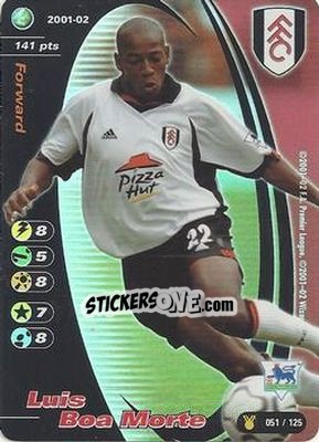 Sticker Luis Boa Morte - Football Champions England 2001-2002 n. u51 - Wizards of The Coast
