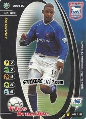 Sticker Titus Bramble - Football Champions England 2001-2002 n. u54 - Wizards of The Coast