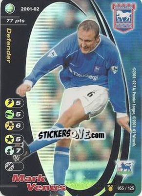 Sticker Mark Venus - Football Champions England 2001-2002 n. u55 - Wizards of The Coast