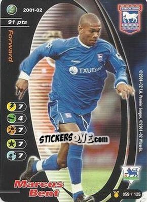 Sticker Marcus Bent - Football Champions England 2001-2002 - Wizards of The Coast
