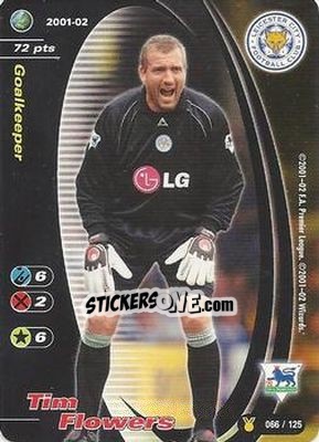 Sticker Tim Flowers - Football Champions England 2001-2002 n. u66 - Wizards of The Coast