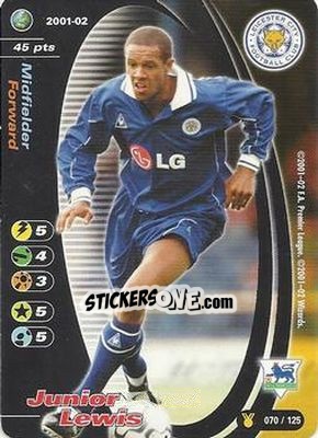 Sticker Junior Lewis - Football Champions England 2001-2002 n. u70 - Wizards of The Coast