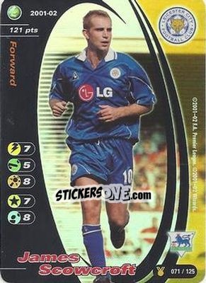 Sticker James Scowcroft - Football Champions England 2001-2002 n. u71 - Wizards of The Coast