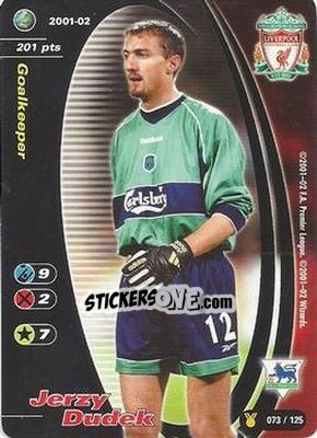 Sticker Jerzy Dudek - Football Champions England 2001-2002 - Wizards of The Coast