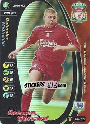 Sticker Steven Gerrard - Football Champions England 2001-2002 n. u76 - Wizards of The Coast