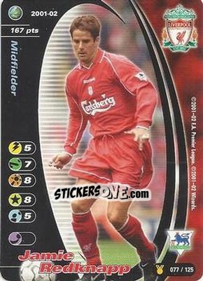 Sticker Jamie Redknapp - Football Champions England 2001-2002 n. u77 - Wizards of The Coast