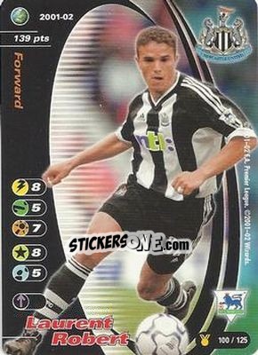 Sticker Laurent Robert - Football Champions England 2001-2002 n. u100 - Wizards of The Coast