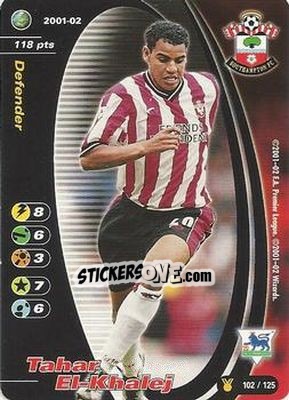 Sticker Tahar El-Khalej - Football Champions England 2001-2002 - Wizards of The Coast