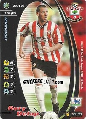 Sticker Rory Delap - Football Champions England 2001-2002 n. u103 - Wizards of The Coast