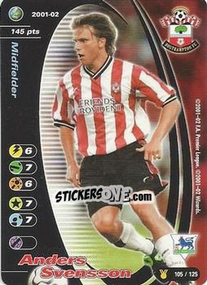 Sticker Anders Svensson - Football Champions England 2001-2002 n. u105 - Wizards of The Coast
