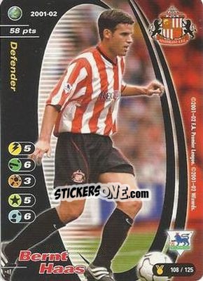 Sticker Bernt Haas - Football Champions England 2001-2002 n. u108 - Wizards of The Coast
