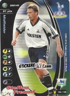 Sticker Steffen Freund - Football Champions England 2001-2002 n. u114 - Wizards of The Coast