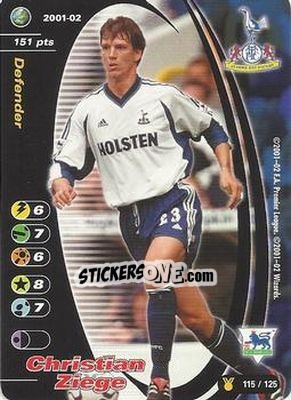 Sticker Christian Ziege - Football Champions England 2001-2002 n. u115 - Wizards of The Coast