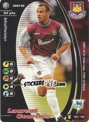 Sticker Laurent Courtois - Football Champions England 2001-2002 - Wizards of The Coast