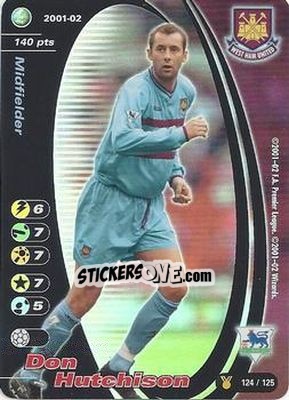Sticker Don Hutchison - Football Champions England 2001-2002 n. u124 - Wizards of The Coast