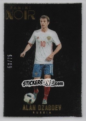 Sticker Alan Dzagoev - Noir Soccer 2016-2017 n. 72c - Panini