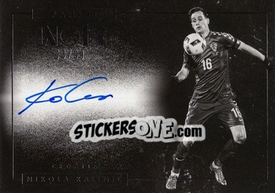 Sticker Nikola Kalinic - Noir Soccer 2016-2017 n. N-NK - Panini