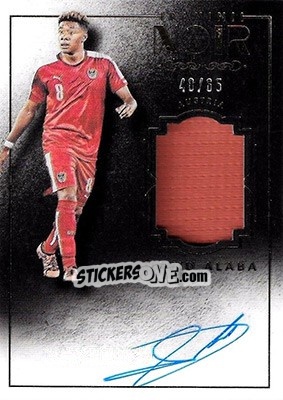 Figurina David Alaba - Noir Soccer 2016-2017 - Panini